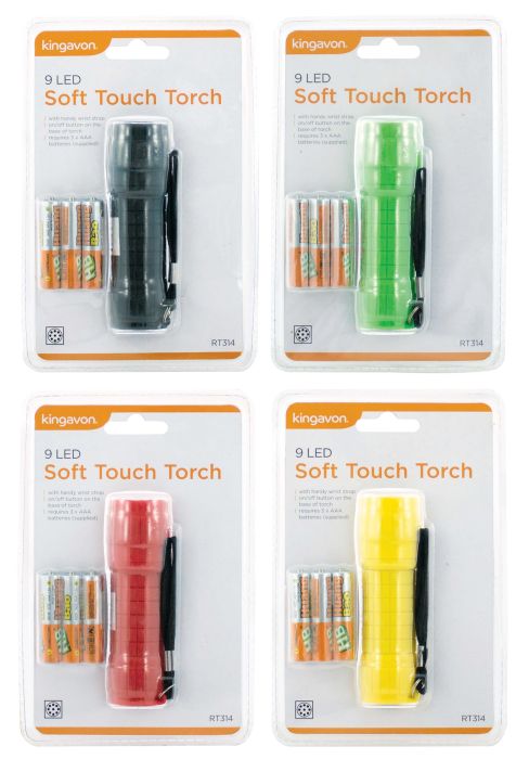 Kingavon Soft Touch Torch 9 LED