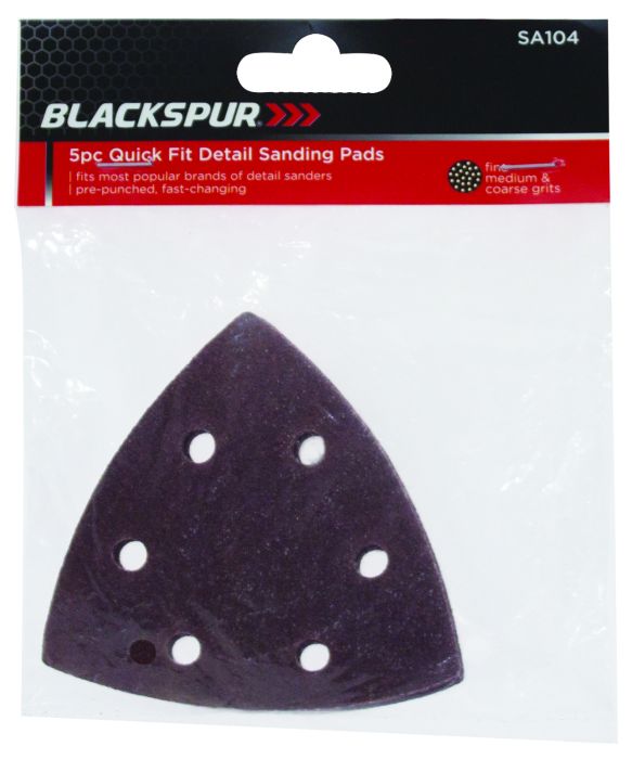 Blackspur Quick Fit Detail Sanding Pads 5 pc