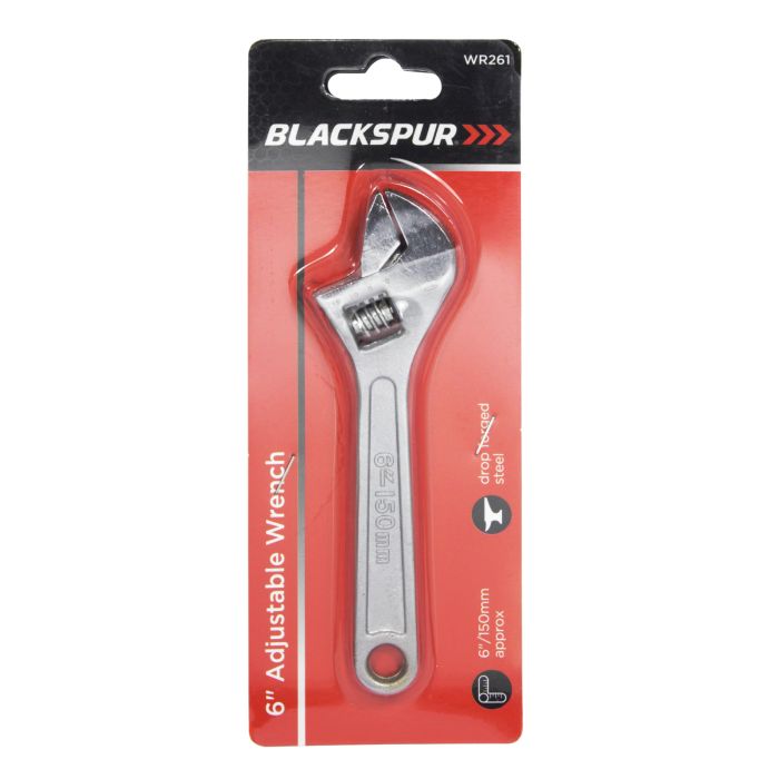 Blackspur Adjustable Wrench 6in