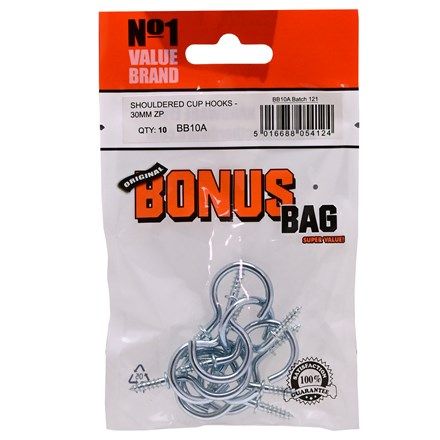 Bonus Bag Cup Hooks 30mm