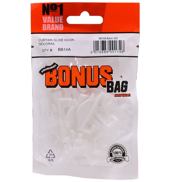 Bonus Bag Curtain Glide Hook Decorail