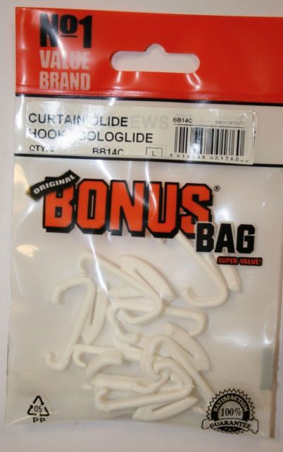 Bonus Bag Curtain Glide Hook Sologlide