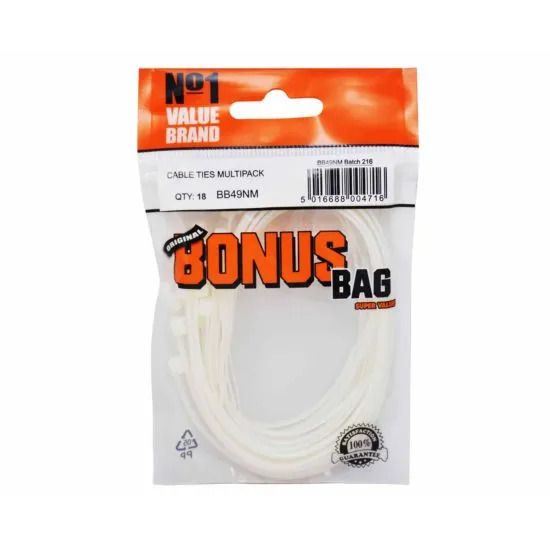 Bonus Bag Cable Ties Multipack