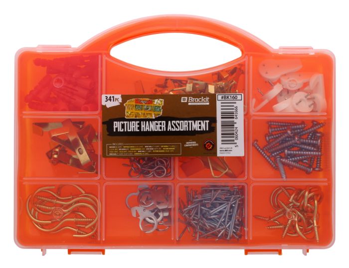 Brackit Picture Hanging Assortment 341 pc