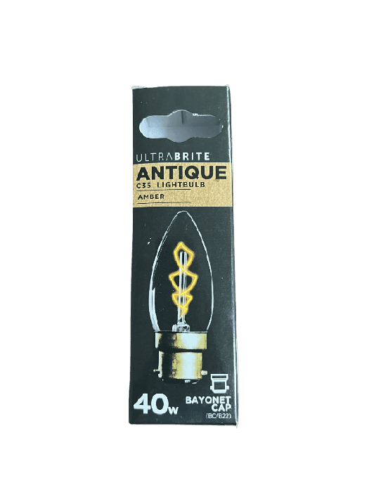 UltraBrite Antique Lightbulb 40w/B22