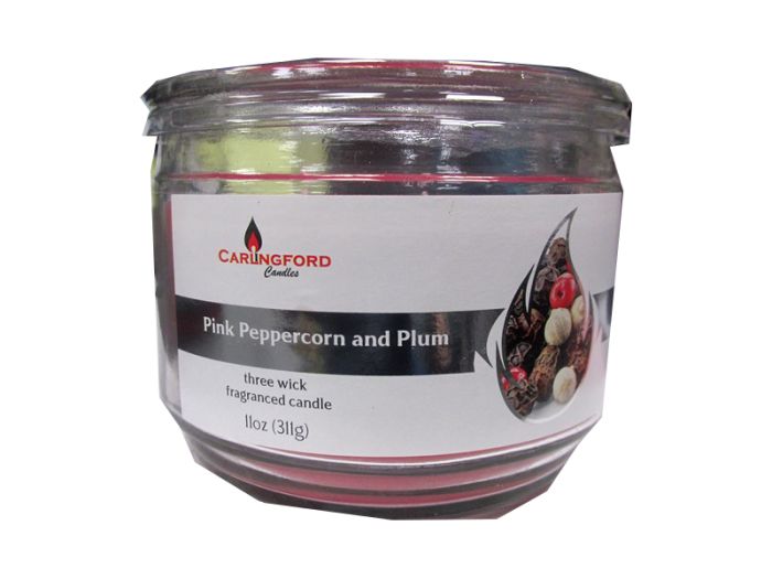 Carlingford Candle 3 Wick Candle Pink Peppercorn & Plum
