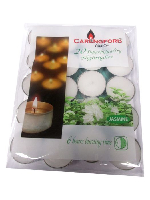Carlingford Nightlight Candles Jasmine 20 pack (6 hour burning time)