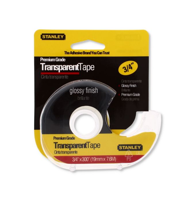 Stanley Premium Grade Transparent Tape 3/4" x 300"