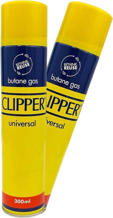 Clipper Butane Lighter Gas 300ml 12 pack