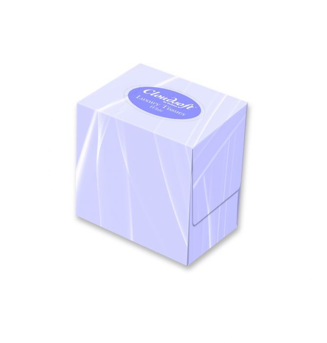 Cloudsoft Cubed Luxury White Tissues 70 Sheets 2 Ply