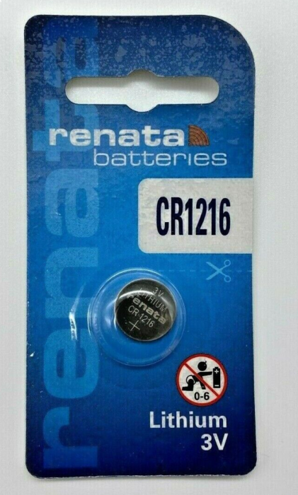 Renata Lithium CR1216 Battery 3V 1 pack