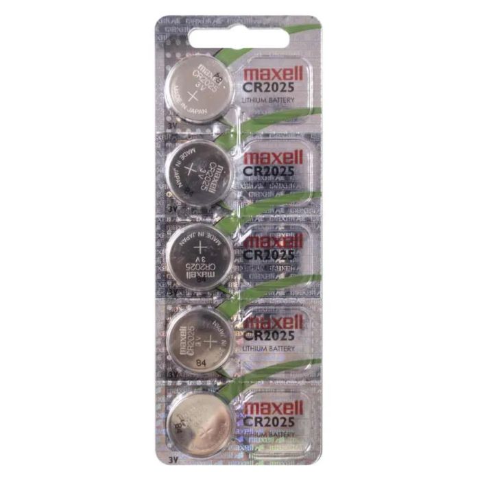 Maxell CR2025 Batteries 5 pack