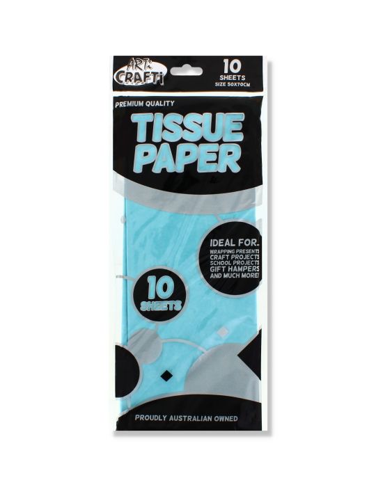 Wrapping Blue Tissue Paper 10 pack