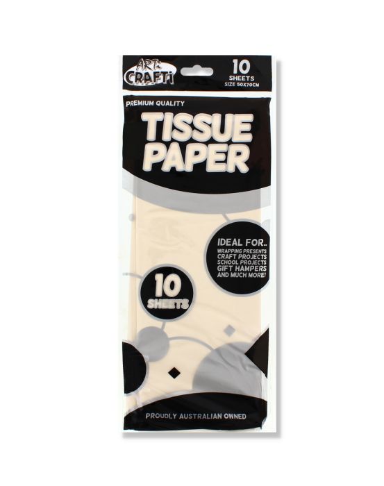 Wrapping Cream Tissue Paper 10 pack