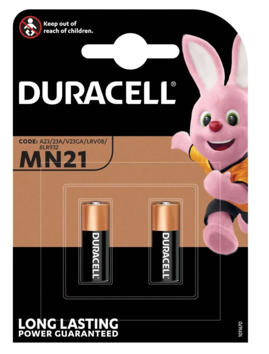 Duracell MN21 12V Alkaline Batteries 2 pack