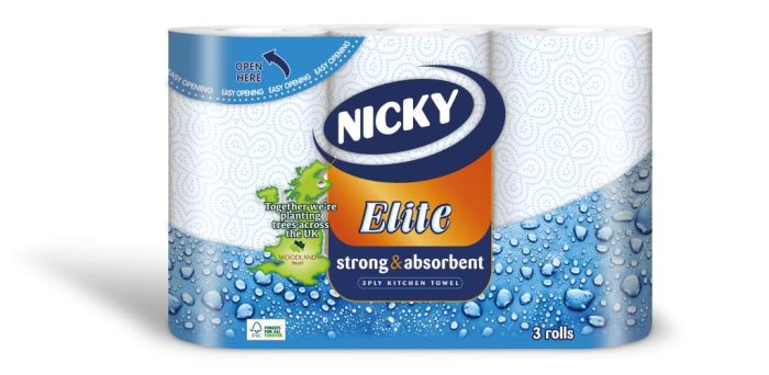 Nicky Elite Kitchen Towel 5 x 3 pack
