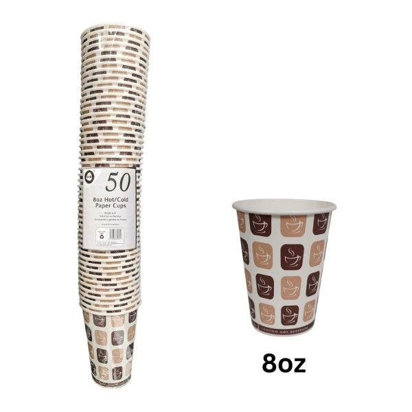 DID Hot/Cold Paper Cups 50 pack