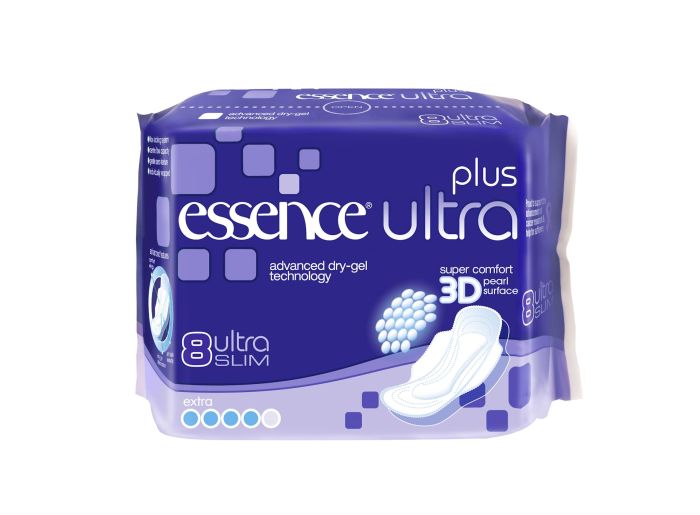 Essence Ultra Plus 3D Sanitary Pads 8 pack
