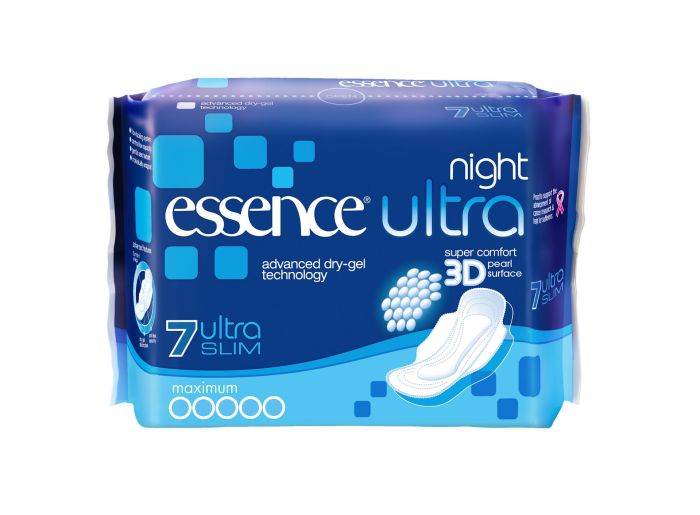 Essence Ultra Night 3D Sanitary Pads 7 pack