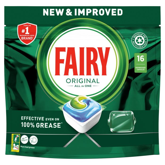 Fairy Original All In One Dishwasher Capsules 16 pack