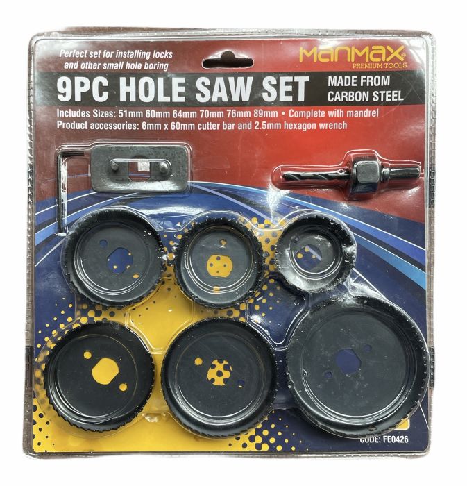 Hole Saw Set 9 pc