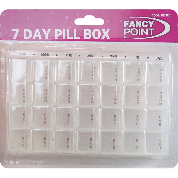 Fancy Point Pill Box 7 Day