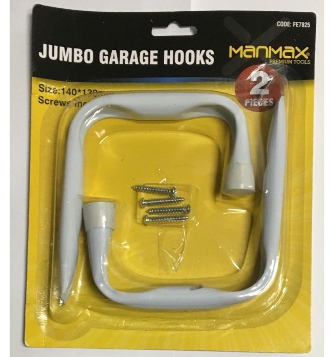 Jumbo Garage Hooks 2 pc