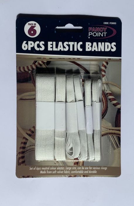 Fancy Point Elastic Band 6 pack