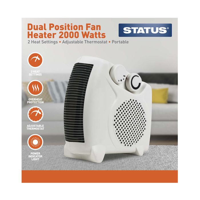 Status Fan Heater Dual Position 2000W