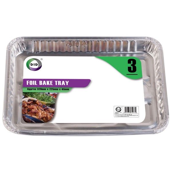 DID Foil Bake Tray 3 pc