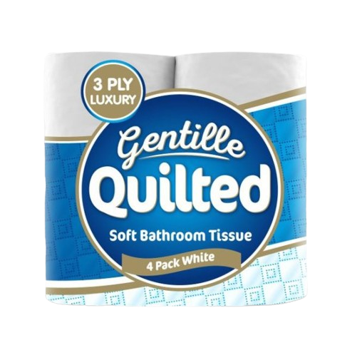 Pallet Deal - 22/45 Cases of Gentille Quilted Toilet Tissue Paper Roll 3 ply - 10 x 4 pack (40 rolls)