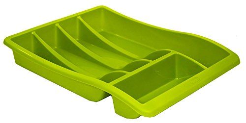 Whitefurze Cutlery Tray Lime Green