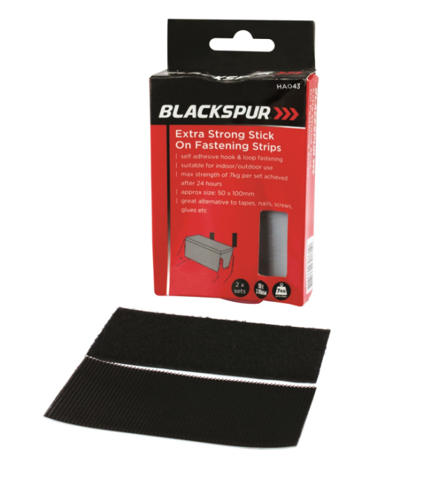 Blackspur Extra Strong Stick On Fastening Strips