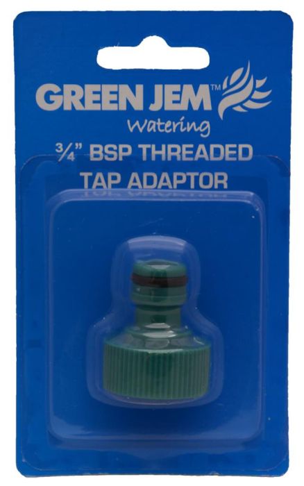 Green Jem BSP Threaded Tap Adaptor 3/4in