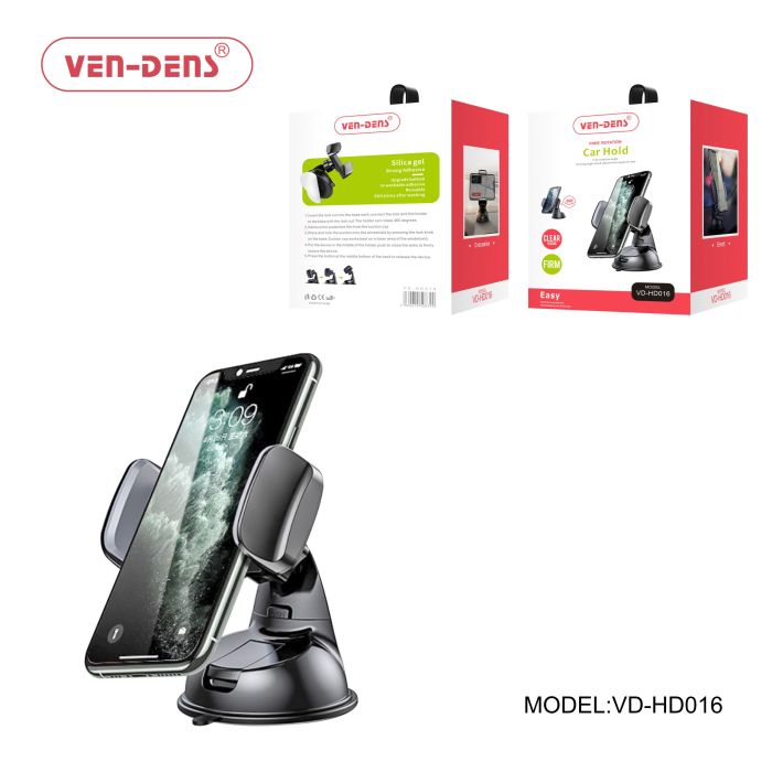 Ven-Dens Car Phone Holder 360 Rotation Silica Gel Holder