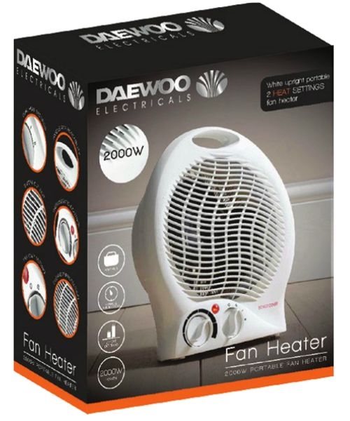 Daewoo Portable Fan Heater 200W