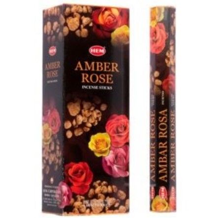 Hem Incense Sticks Amber Rose 6 pack