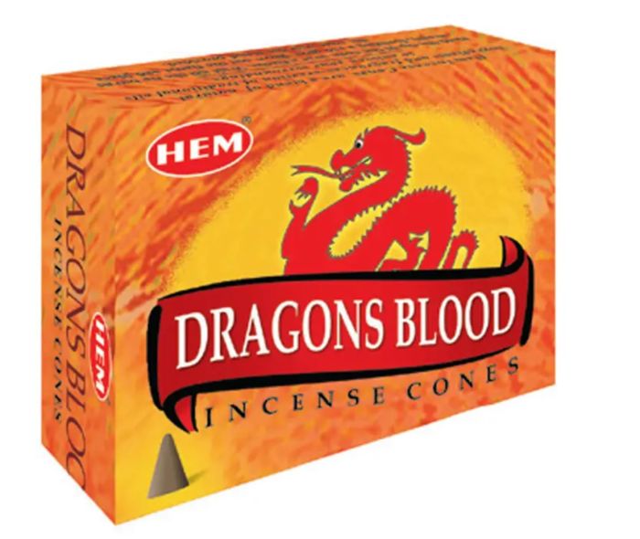 Hem Incense Cones Dragons Blood 12 pack