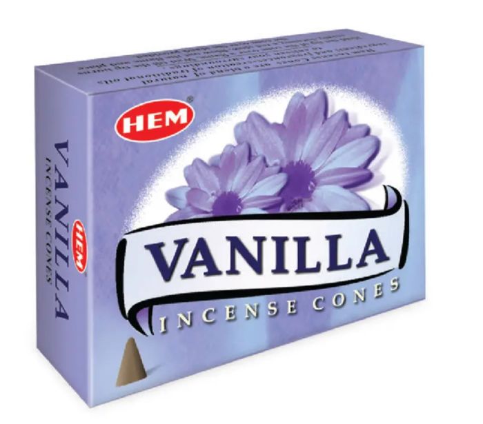Hem Incense Cones Vanilla 12 pack