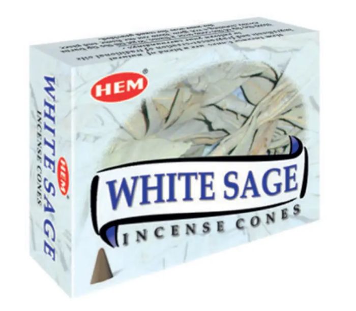 Hem Incense Cones White Sage 12 pack