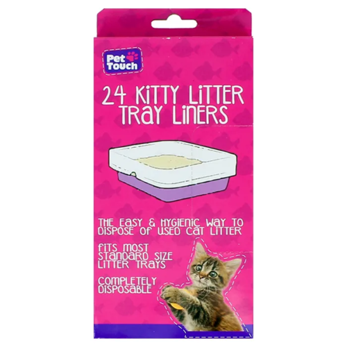 Pet Touch 24 Kitty Litter Tray Liners