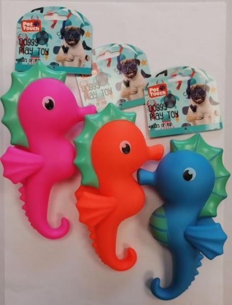 Pet Touch Squeaky Seahorse Dog Toy
