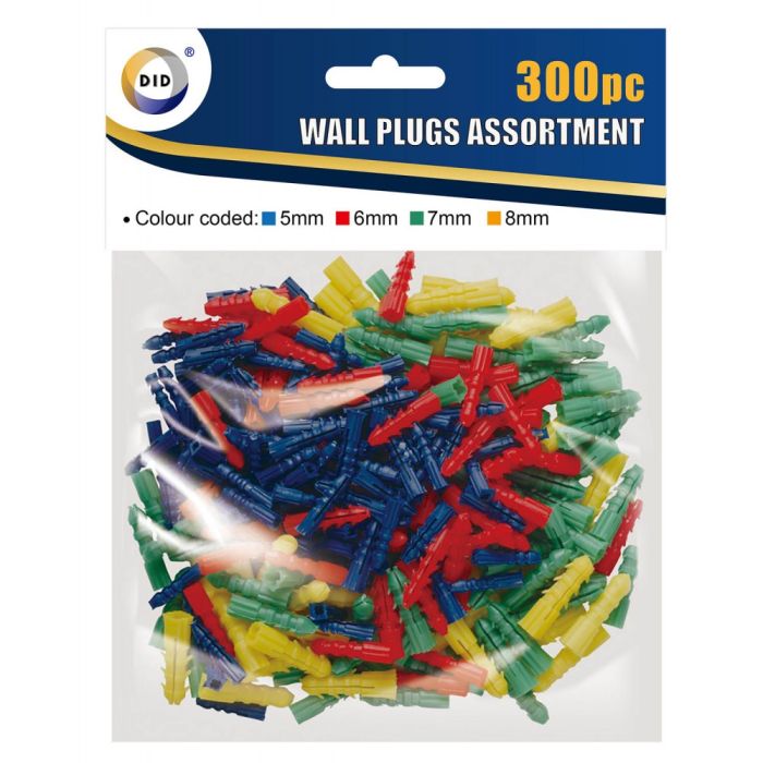 DID Wall Plugs Assortment 300 pc