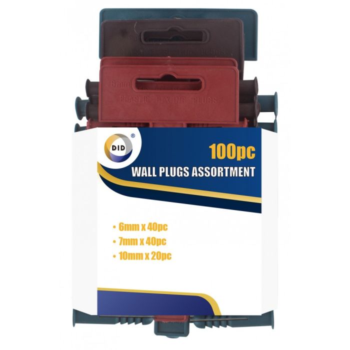 DID Wall Plugs Assortment 100 pc