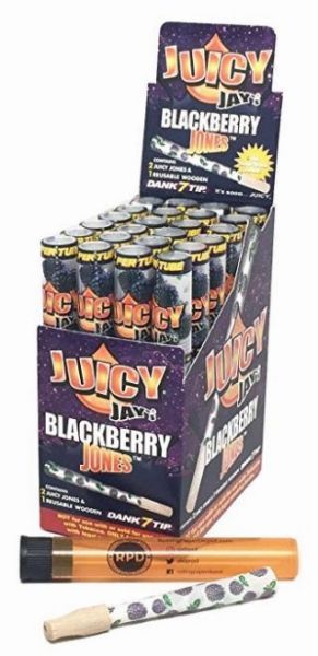 Juicy Jay's Jones Blackberry Flavour Pre-Rolled Cones - Pack of 24