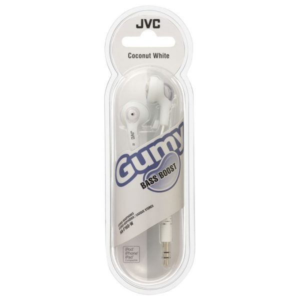JVC Earphone Gummy Range HAF160 Coconut White