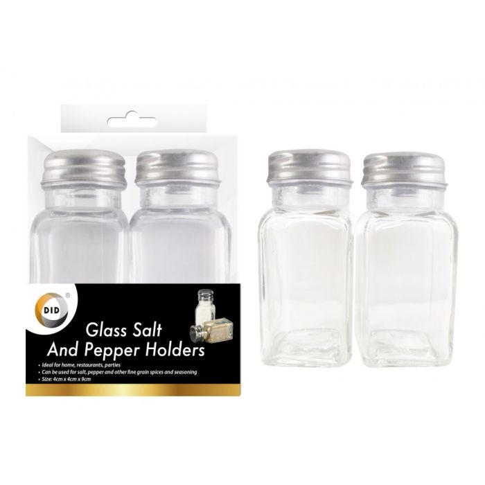 DID Glass Salt & Pepper Holders