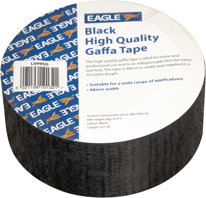 Eagle Black Gaffer Tape 50m