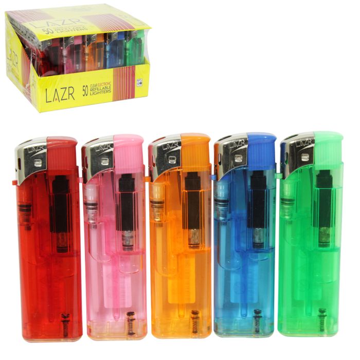 Lazr Refillable Electronic Lighters 50 pack