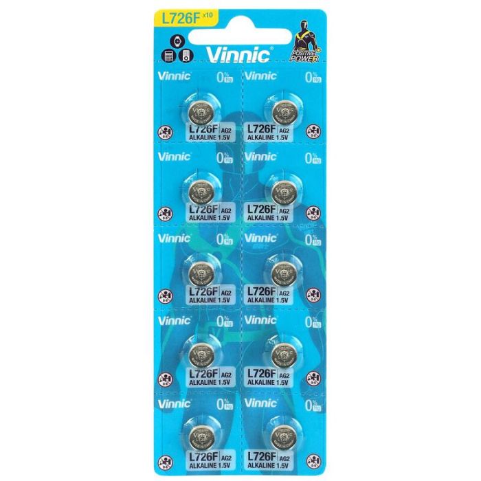 Vinnic L726F AG2 Batteries 1.5V 10 pack